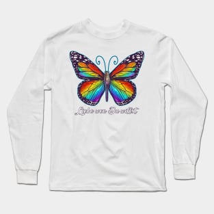 Butterfly Liebe wen Du willst Long Sleeve T-Shirt